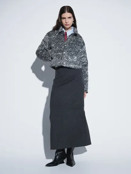 تنورة طويلة من الصوف من ASOS DESIGN		