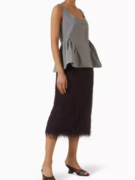 Dries Van Noten – Sokna Tris Fringe Skirt من Ounass	