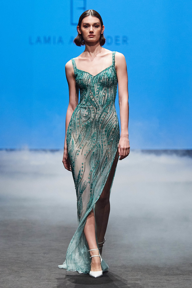 المصممة لميا أبي نادر للمرة الأولى في أسبوع دبي للموضة