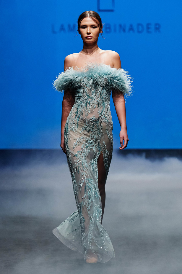 المصممة لميا أبي نادر للمرة الأولى في أسبوع دبي للموضة