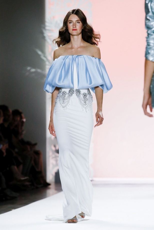 اسبوع الموضة في نيويورك 2019 عرض مجموعة  badgley mischka ربيع وصيف 2020