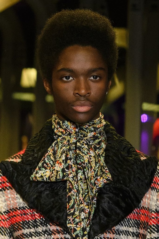 الازياء المشجرة بالوان مبهجة احدث موضة من دار غوتشي في شتاء 2018