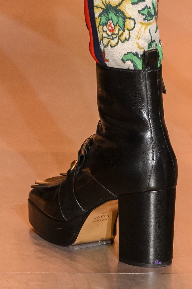 الازياء المشجرة بالوان مبهجة احدث موضة من دار غوتشي في شتاء 2018