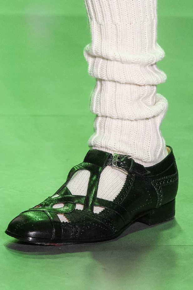 الازياء المشجرة بالوان مبهجة احدث موضة من دار غوتشي في شتاء 2018