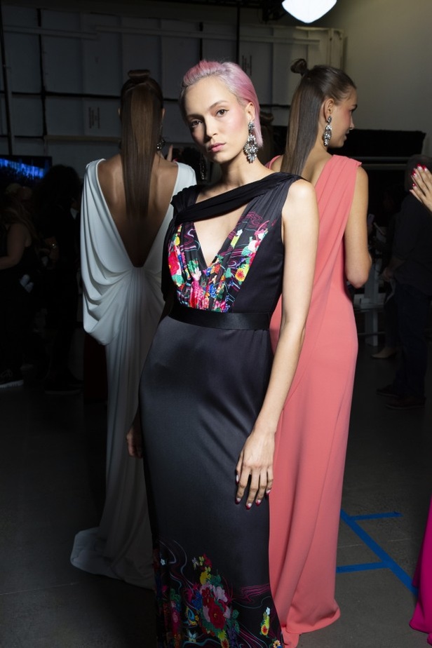  اسبوع الموضة في نيويورك 2019  موديلات فساتين TADASHI SHOJI لربيع وصيف 2020 