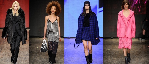 المصممة دونا كاران في نهاية عرض مجموعتها لخريف 2014 من أسبوع نيويورك للأزياء