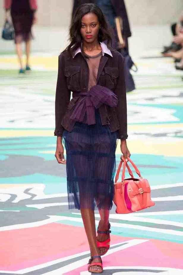 الطيور والنحل أعلى زهور BURBERRY PRORSUM