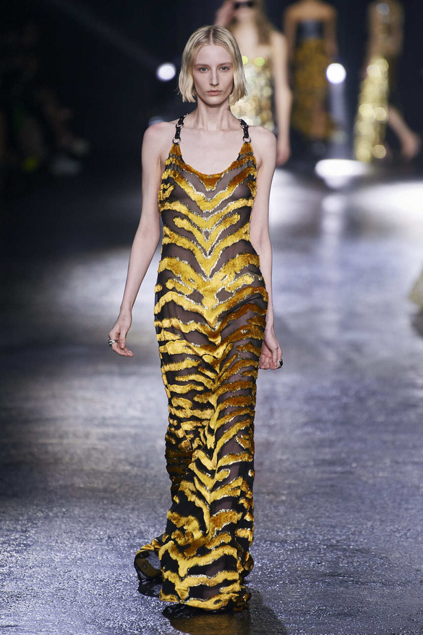 الجرأة والنقشات المتنوعة برزت في عرض روبيرتو كافالي لخريف وشتاء 2022