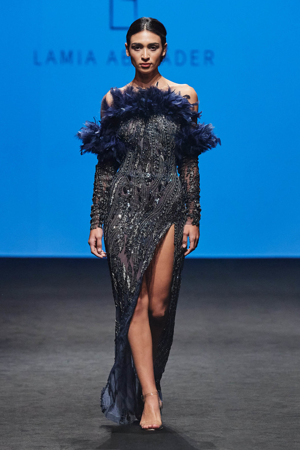 المصممة لميا أبي نادر للمرة الأولى في أسبوع دبي للموضة