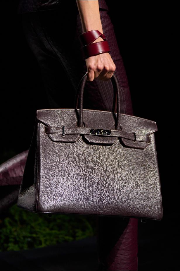 امرأة ‏Hermès‏ ‏لخريف 2026 ‏غامضة رشيقة وحرة... تحت جنح الظلام