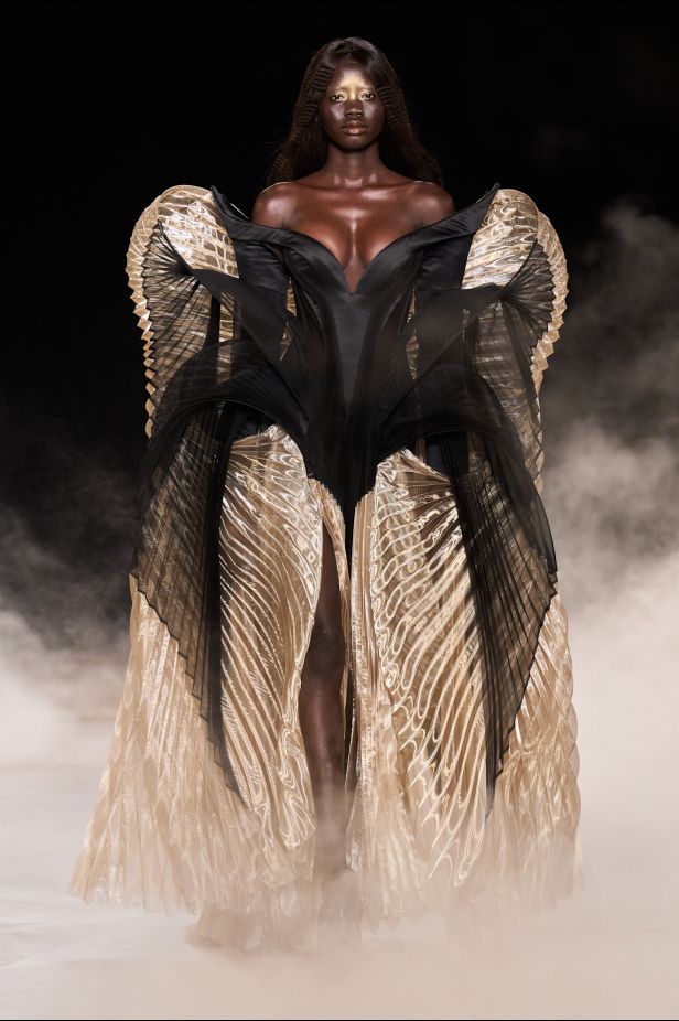 مجموعة ‏Iris Van Herpen‏... 15 عاماً من الثورة الحرفية وفستان صاغه البرق