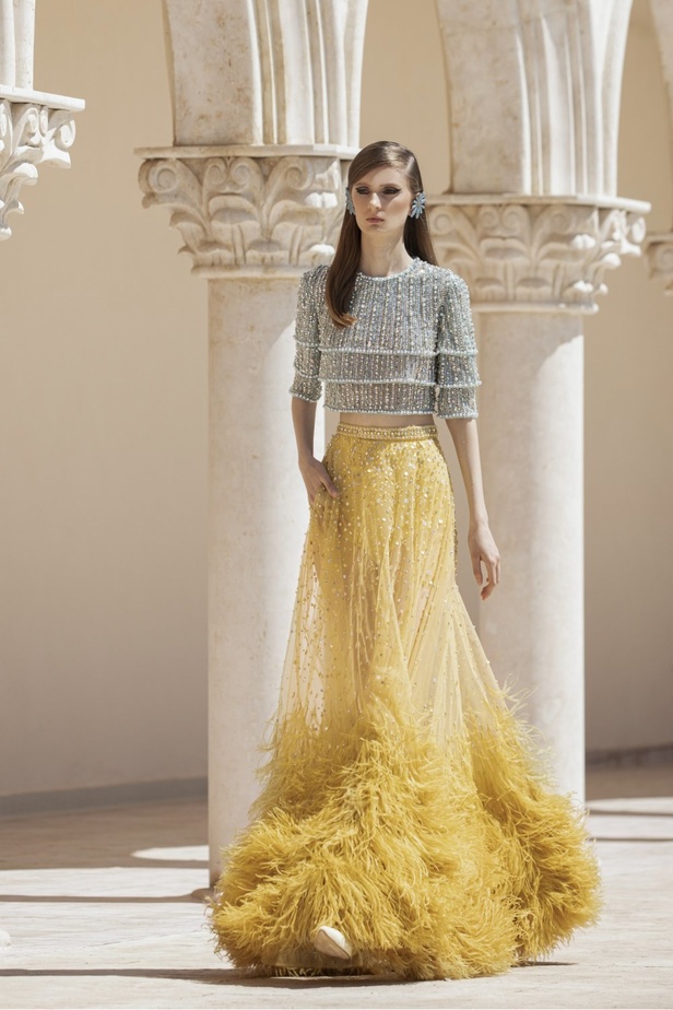 عرض أزياء مجموعة جورج حبيقة للهوت كوتور لخريف 2021 في باريس