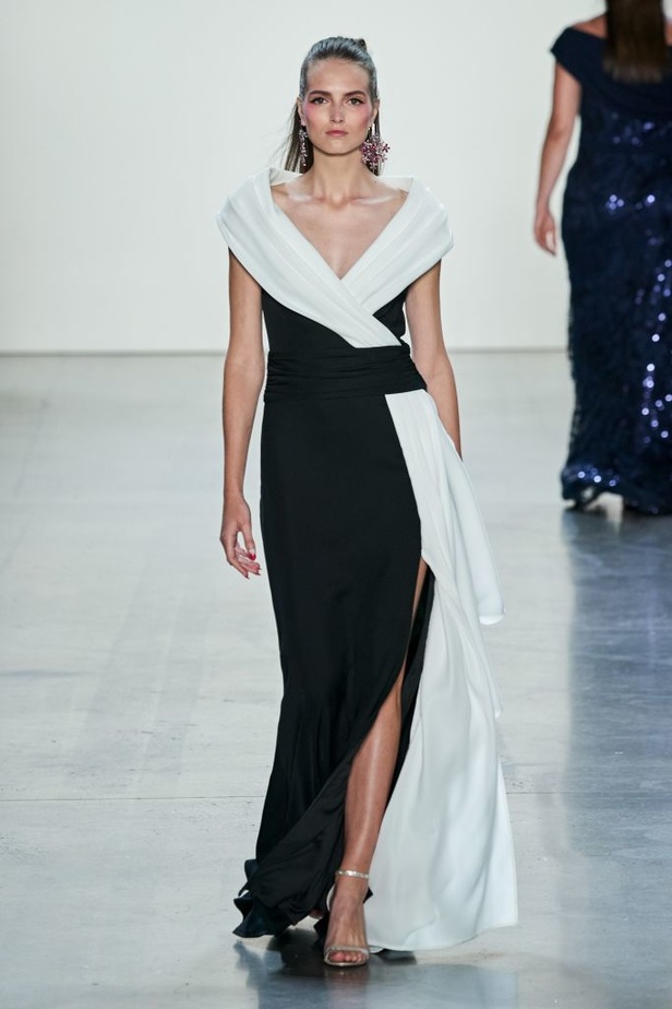  اسبوع الموضة في نيويورك 2019  موديلات فساتين TADASHI SHOJI لربيع وصيف 2020 