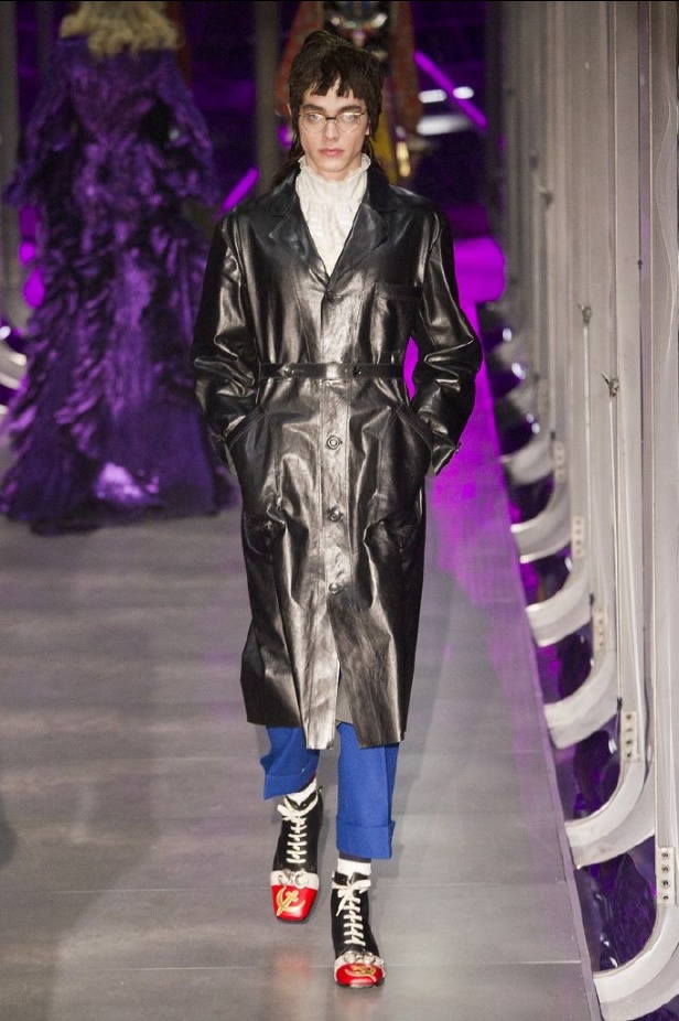 الازياء المشجرة بالوان مبهجة احدث موضة من دار غوتشي في شتاء 2018