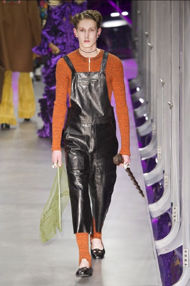 الازياء المشجرة بالوان مبهجة احدث موضة من دار غوتشي في شتاء 2018