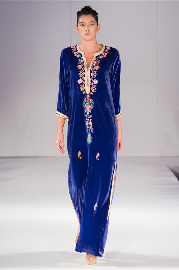 موديلات قفطان مغربي من اسبوع الموضة في لندن