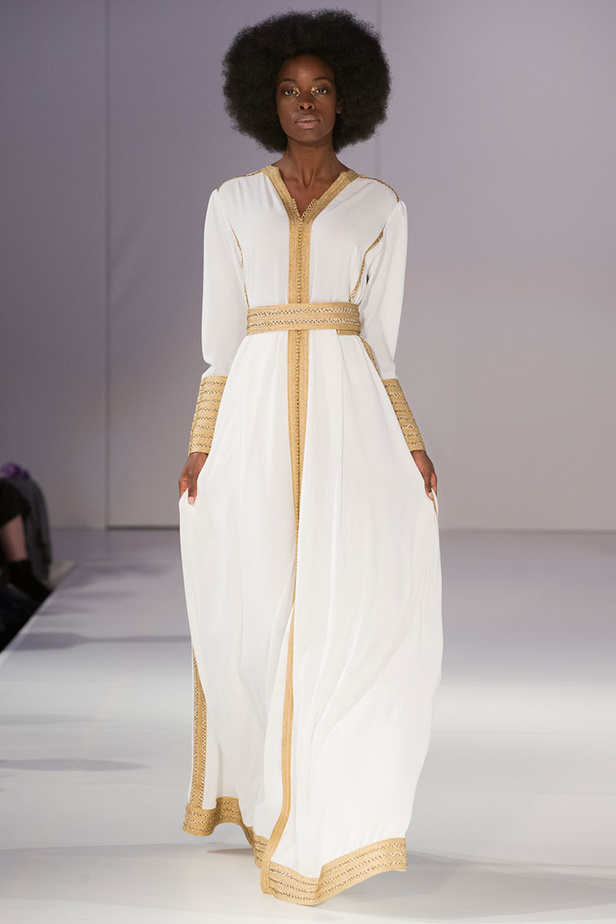 موديلات قفطان مغربي من اسبوع الموضة في لندن