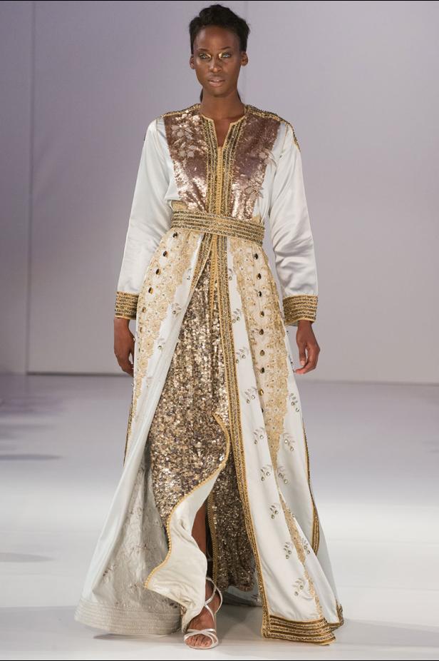 موديلات قفطان مغربي من اسبوع الموضة في لندن