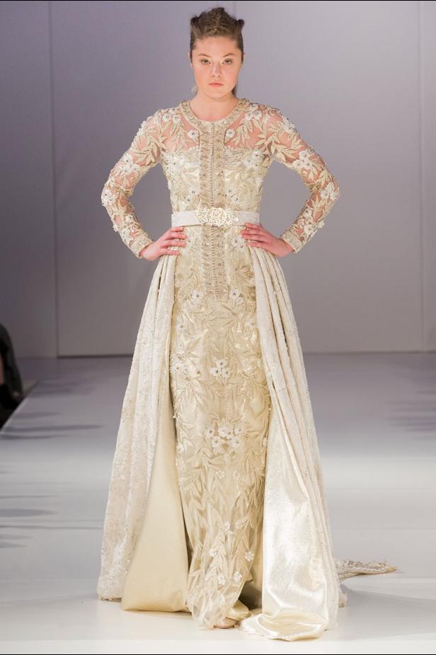 موديلات قفطان مغربي من اسبوع الموضة في لندن