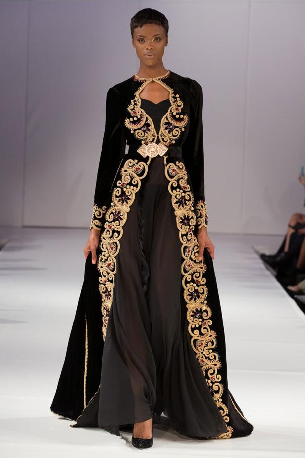 موديلات قفطان مغربي من اسبوع الموضة في لندن