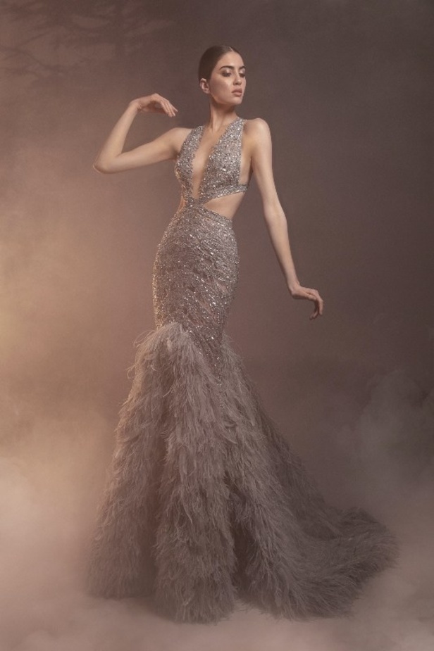 عرض ازياء مجموعة زهير مراد الهوت كوتور لصيف 2021 ينقلنا إلى بلاد الأرز والمرأة