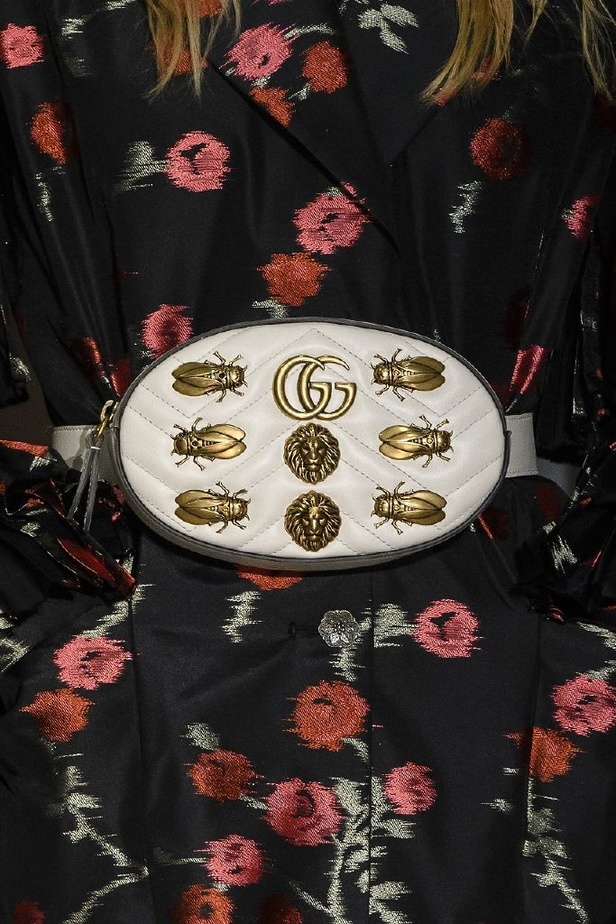 الازياء المشجرة بالوان مبهجة احدث موضة من دار غوتشي في شتاء 2018