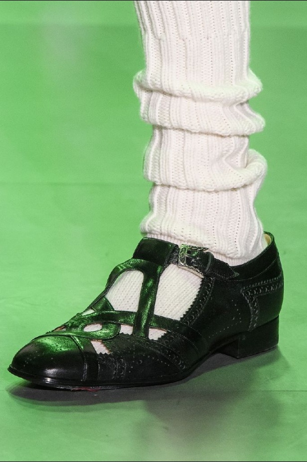 الازياء المشجرة بالوان مبهجة احدث موضة من دار غوتشي في شتاء 2018