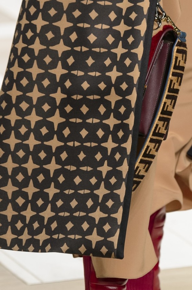 ازياء مزينة بالفرو الفاخر والزهور تسيطر على مجموعة fendi لخريف وشتاء 2018