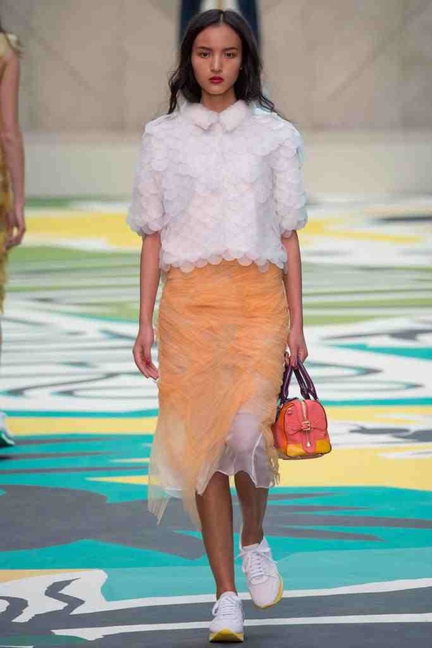 الطيور والنحل أعلى زهور BURBERRY PRORSUM