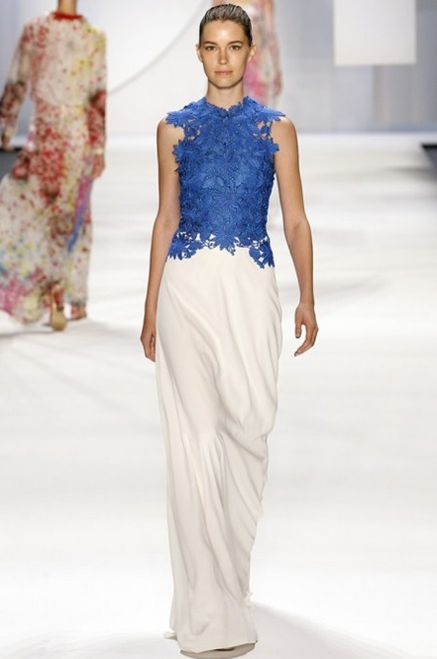 حدائق غناء من الفساتين في مجموعة Monique Lhullier