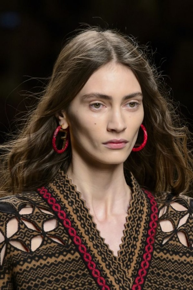 ازياء مزينة بالفرو الفاخر والزهور تسيطر على مجموعة fendi لخريف وشتاء 2018