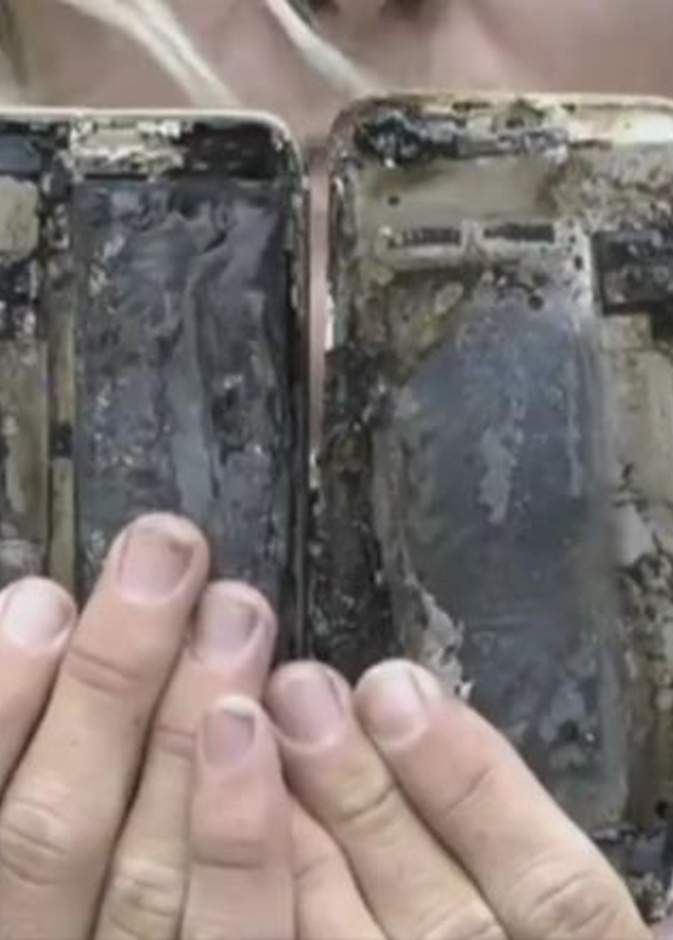 صاحبة آيفون 7 المحترق تروي قصتها