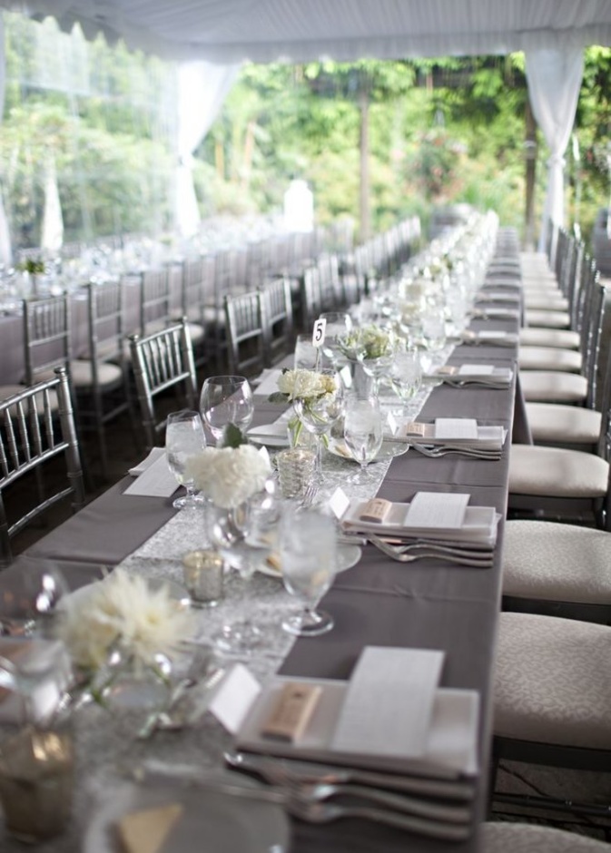 ثيم زواج باللون الرمادي