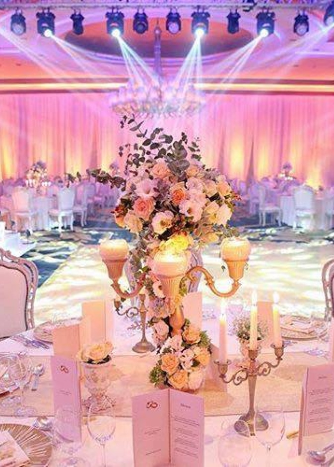 قاعات افراح فخمة و بتصميم مميز من مصم قاعات الافراح روبير هيكل