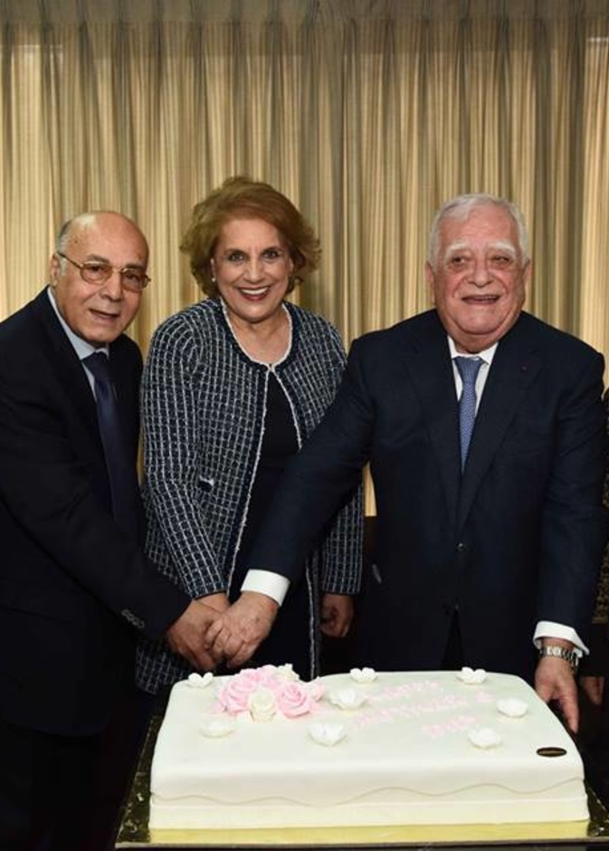 اللبنانية الأولى السيدة ناديا  عون في دار الرعاية