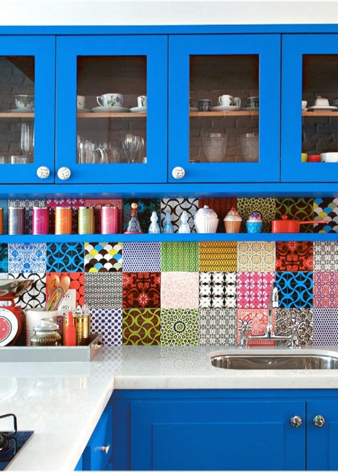 ديكورات مطبخ رائع بألوان مبهجة