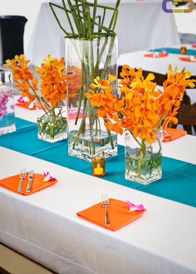 ثيمات زواج باللون البرتقالي 