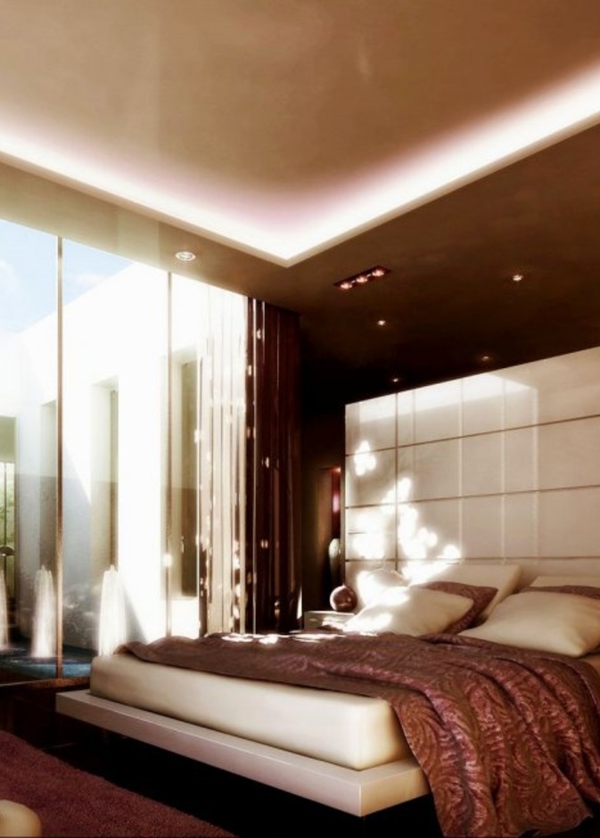 التصاميم الجبسية في ديكور غرف نوم  2017