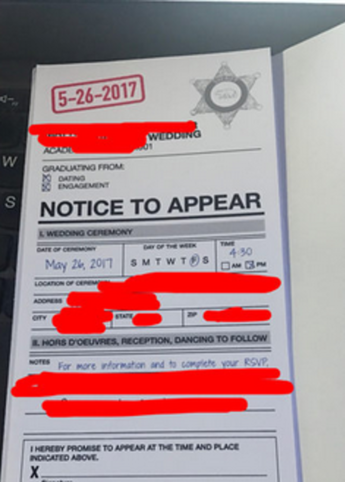 اقة الدعوة على شكل استدعا