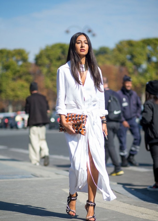 فستان أبيض من الدانتيل من Self-Portrait