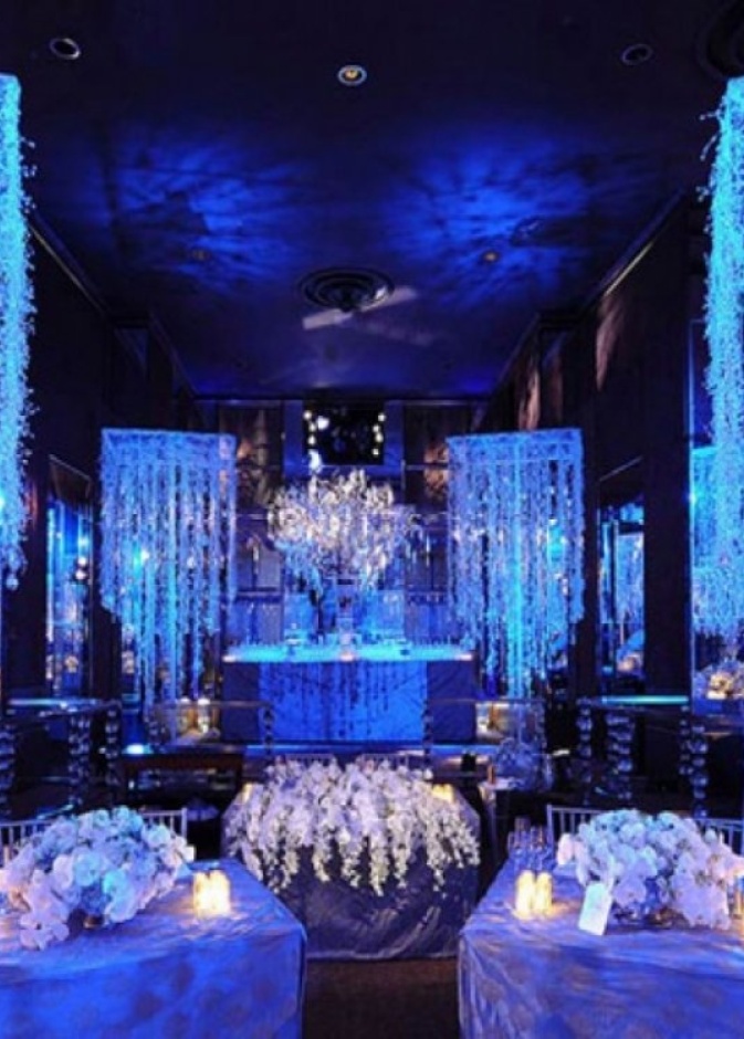 ثيم زواج باللون الازرق