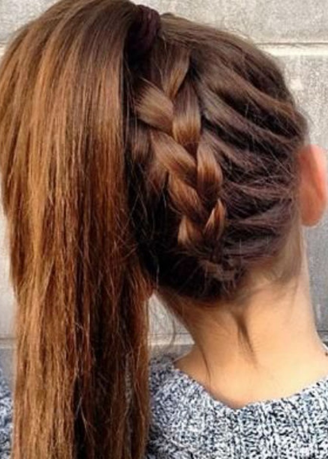 الظفيرة المقلوبة تسريحة شعر للبنات الكول