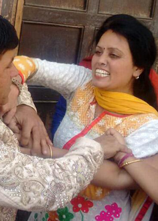 اثناء الهجوم على العريس