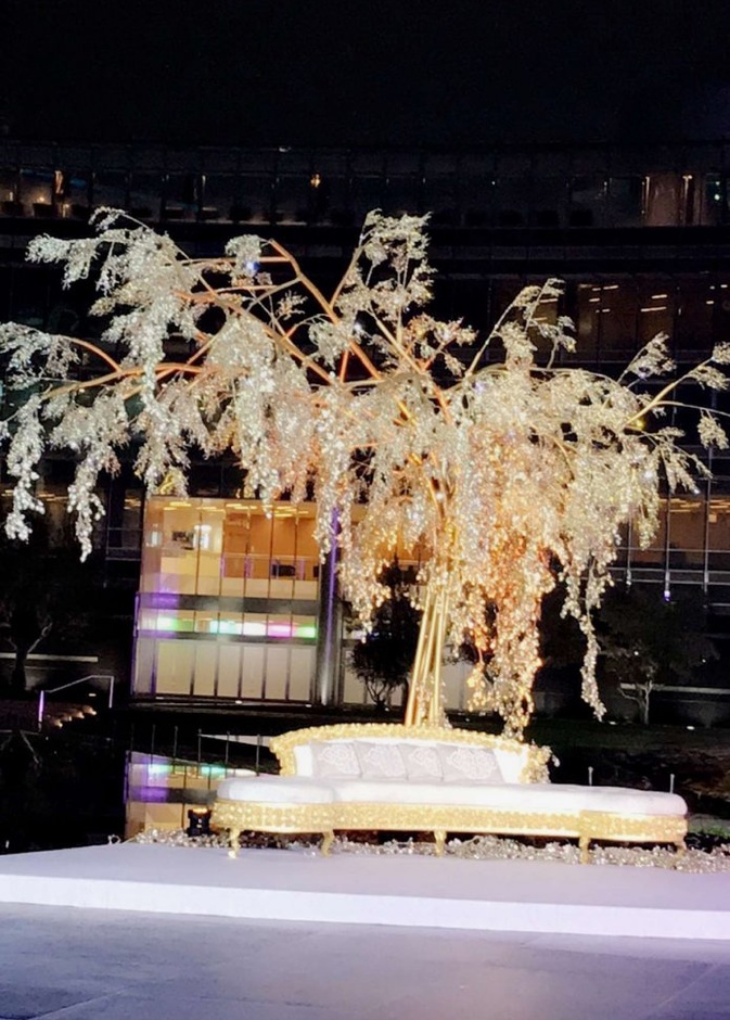 ديكور ملكي لزفاف ابن الوزير اللبناني غازي العريضي