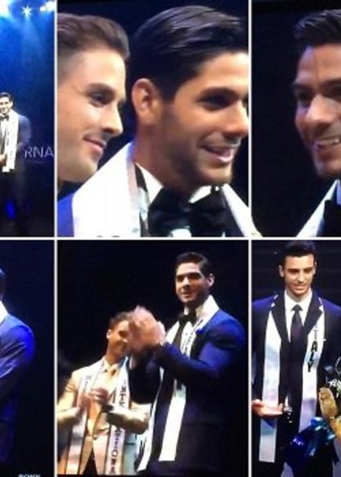 لحظة تتويج ملك جمال لبنان