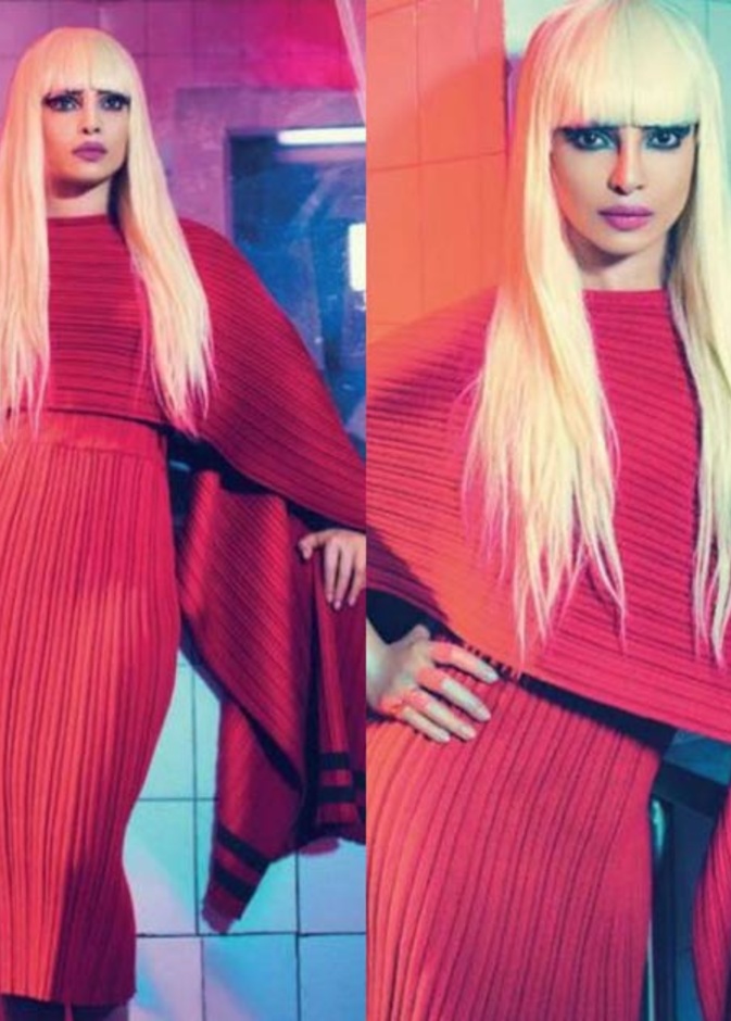 بريانكا تشوبرا تظهر بشعر أشقر