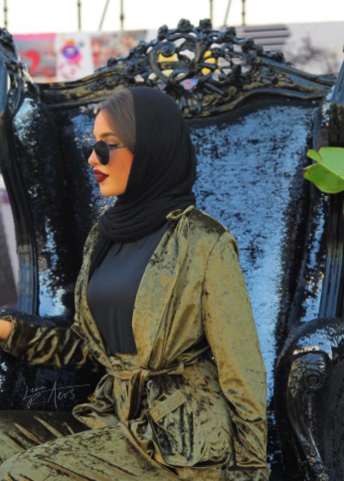 لفة حجاب راقية اختارتها فاطمة حسام