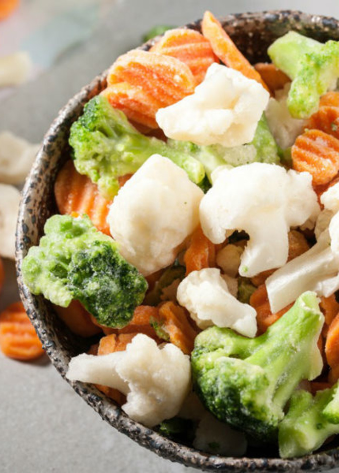 طريقة حفظ الخضروات المجمدة 