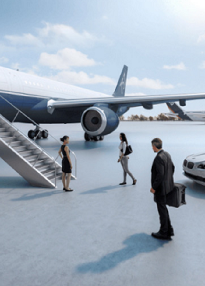 8 موظفين ينهون إجراءات سفر الأثرياء