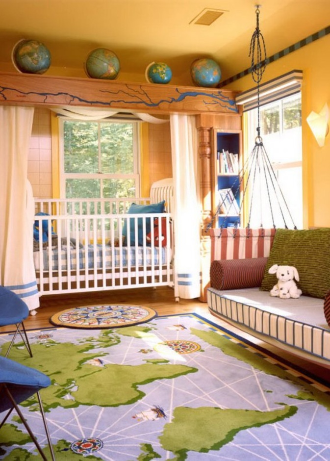 البساطة في الأثاث مهمة أيضا في غرف الاطفال